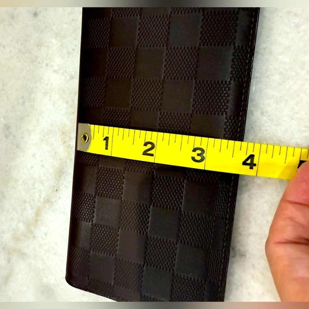Louis Vuitton Brazza wallet in brown checkerboard print leather - Picture 14 of 14